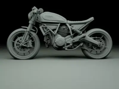 Ducati Scrambler  3D Motorcycle 3D model
