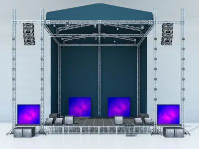 Concert Stage 2 3D model