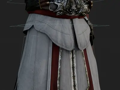 Assassins Creed Ezio Model Fully Rigged PBR Blender FBX OBJ Low-poly 3D model