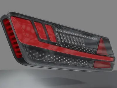 LED Taillight  S96 Sinal Sul Low-poly 3D model