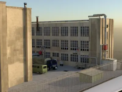 industrial plant 3D model