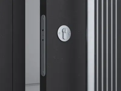 Aluminium door 135 3D model