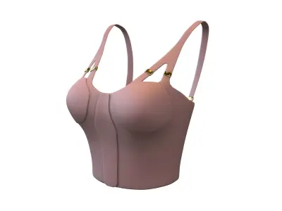 Bra Top v1 006 Low-poly 3D model