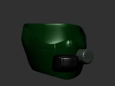 gas mask helmet scifi high poly sculpt 3d printable ver 3 3D model