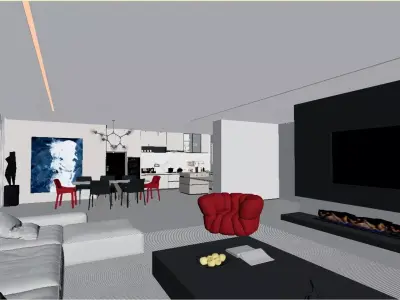 Modern Minimalist Style 3D model