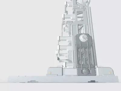 -MHB101C-Customizable Classic Extentable Mech Hangar Cage 3D print model