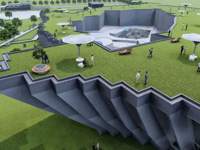 Undergraduate Architecture Museum  3d model  3D model