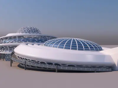 0098 - Organic Building 3D model
