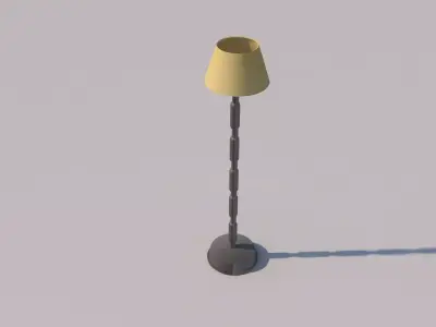 A Lamp floor Low-poly 3D model