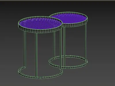 SIDE TABLE BOLI SET OF 2 3D model