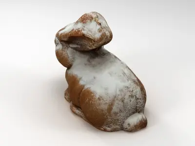 Bunny Easter Cake 3D model