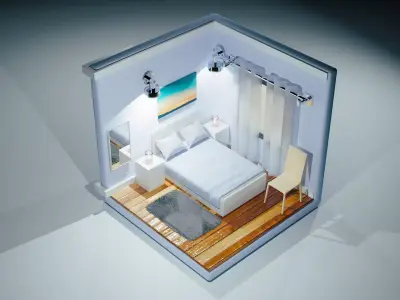 Small Bedroom 3D model