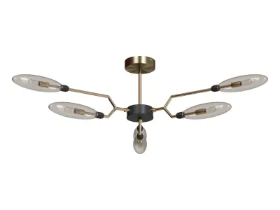Hanging chandelier Ventura MOD012CL-06G 3D model