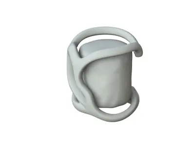 SciFi Shape Object Low Poly Low-poly 3D model 17