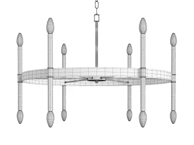 NOTRE DAME CHANDELIER Low-poly 3D model