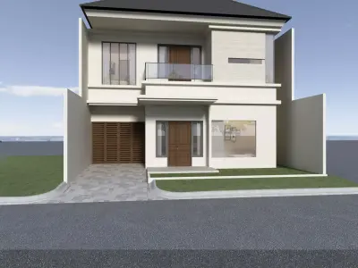 Rumah tinggal asia indonesia 3D model