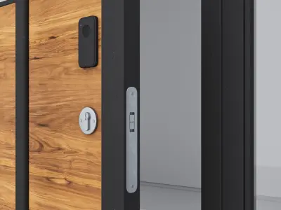 Aluminium door 67 3D model