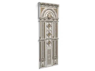 Door0023 neoclassical ornate door 3D model