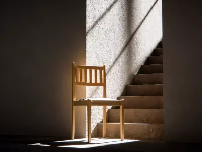 Minimal Chair at Stair Base 3D model