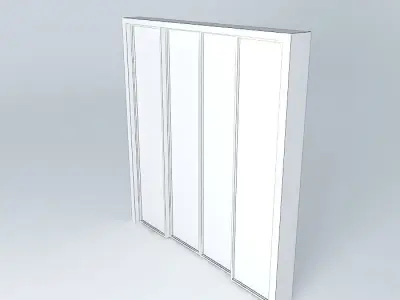 Sliding glass door 2 00 Free 3D model