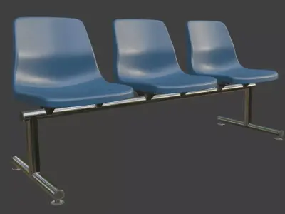 Waiting Bench 3D model