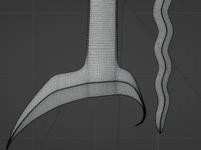 Keris Traditional 3D model