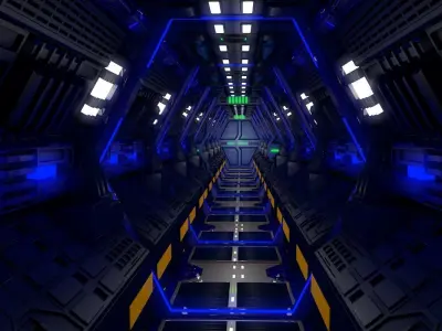 Sci Fi Corridor   3D model