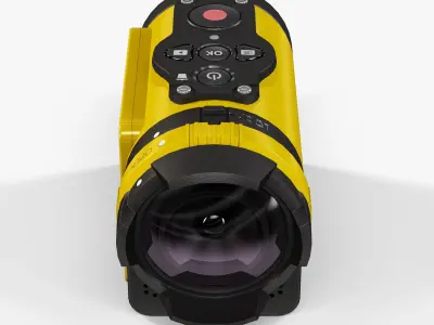 Kodak Pixpro Sp1 action camera Low-poly 3D model