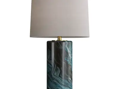 Chelsea House Malachite Cylinder Table Lamp Low-poly 3D model