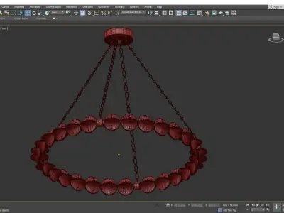 LINDLEY CHANDELIER Low-poly 3D model