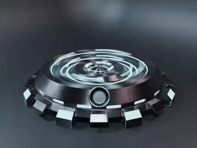 Sci-Fi Pedestal Game ready asset 3D model