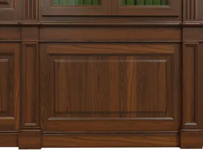 Built-in bookcase 1100 3D model