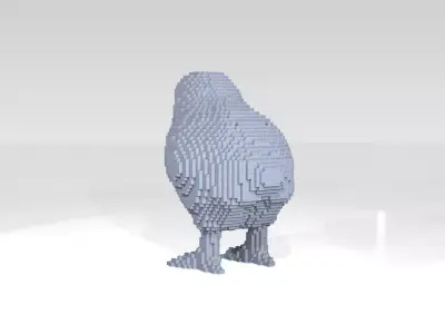 Chick Voxel 3D model