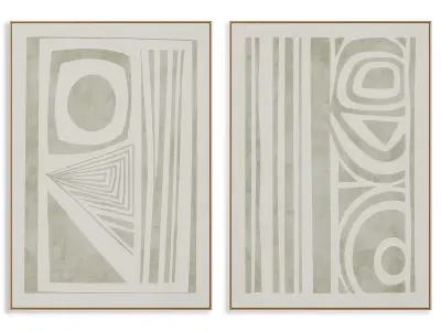 Abstract Painting Frame set 3D model 846
