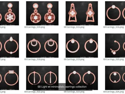 578 Jewelry Models Collection  3D Model Pack