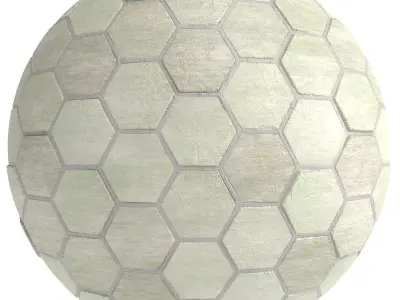 Materials 10- Hexagon Tiles In 5 Color Texture