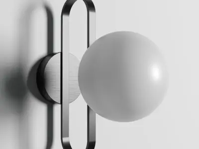 modern nordic wall lamp amara 3D model