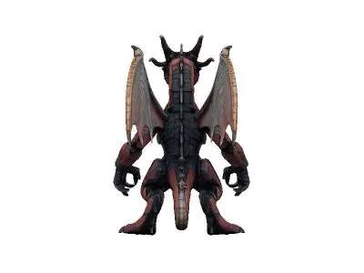 Dragon Cyborg Low-poly 3D model