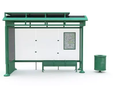 Bus Stop 04 3D model