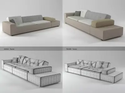 Polder Sofa 3D model