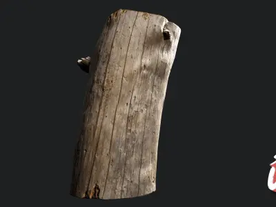 Silver Logs Pack  01- Stonelake3D Low-poly 3D model