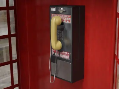 Phonebooth london phone box 3D model