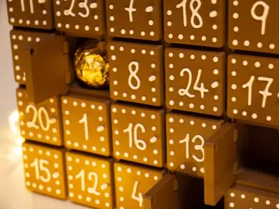 Gingerbread Printmas Advent Calendar Free 3D print model