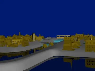 Lovecraft Innsmout Low-poly 3D model