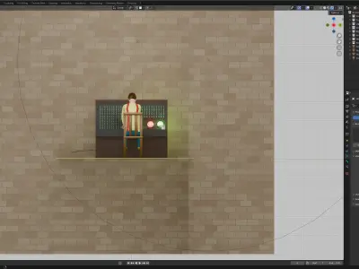 Switchboard and Operator 3D model