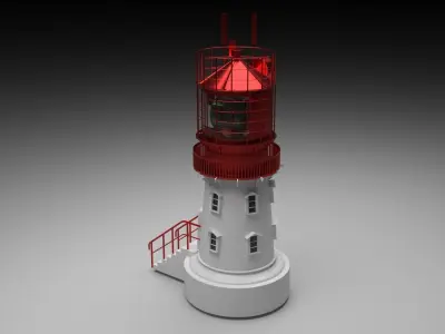 Lindessness Lighthouse 3D model