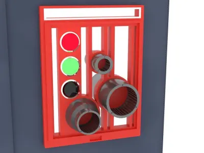 Death Star Wall Panel - D1 - 1-6 scale Hottoys  3D print model