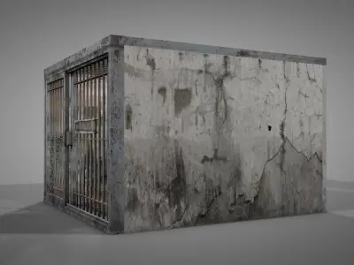 Prison Jail Cell Low-poly 3D model