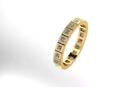 Ring - Gold - Silver 3D print model