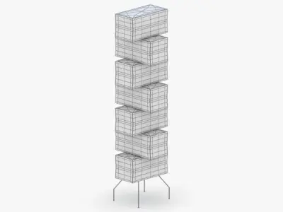 1453 - Floor Lamp Low-poly 3D model